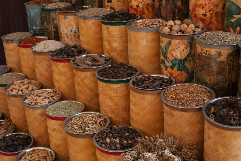 Assorted spices that influenced world cuisine and culture